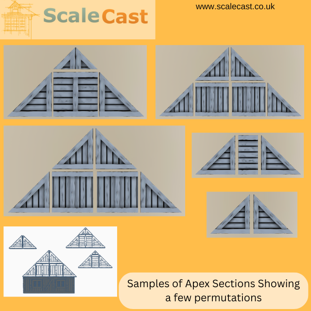 Timber & Render theme - Vertical Main Apex sections mould T28