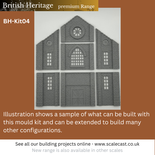 British Heritage 4 mould Building kit - BH Kit4 - OO Scale