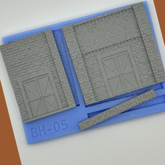 BH05 British Heritage Warehouse Doors Sections - OO Gauge