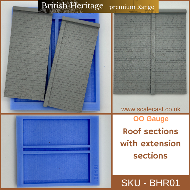 BHR01 British Heritage Roof sections & extension sections Beams - OO Scale