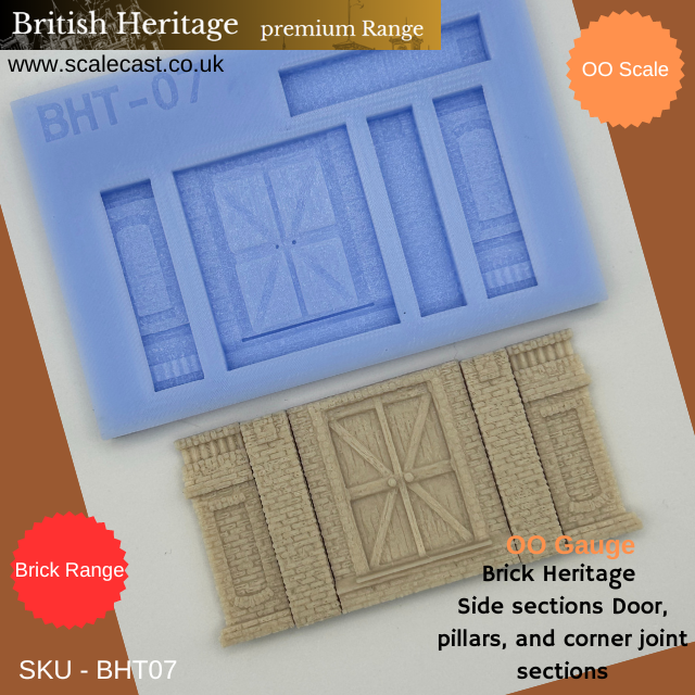 BHT07 Brick Heritage Side sections Door, pillars, and corner joint sections