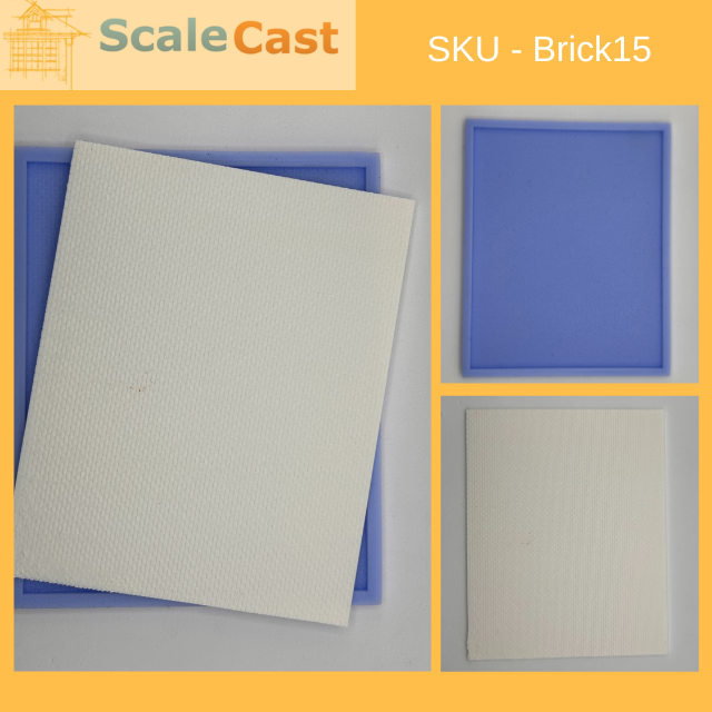 Large BRICK Sheet Casting Mould - Brick15 - OO Gauge Model Railway