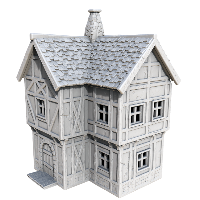 Wereburg 3d Printable building Timber frame - WB109