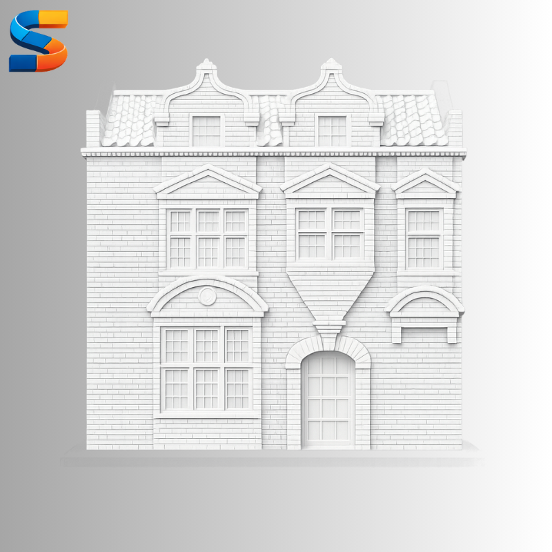 Traditional York Brick Townhouse – 3D Printable STL - DD030