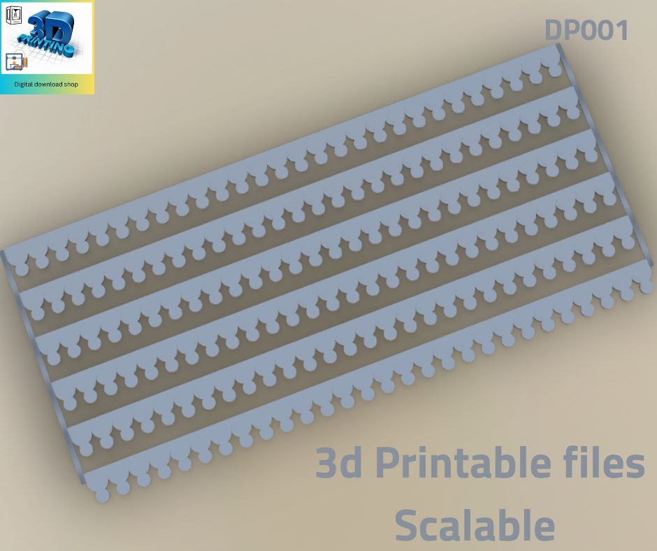Roof Barge Boards detailing 3d printable DP001