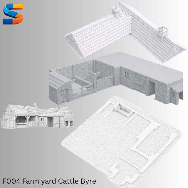 The Farm Yard Cattle Byre 3d Printable Model F004