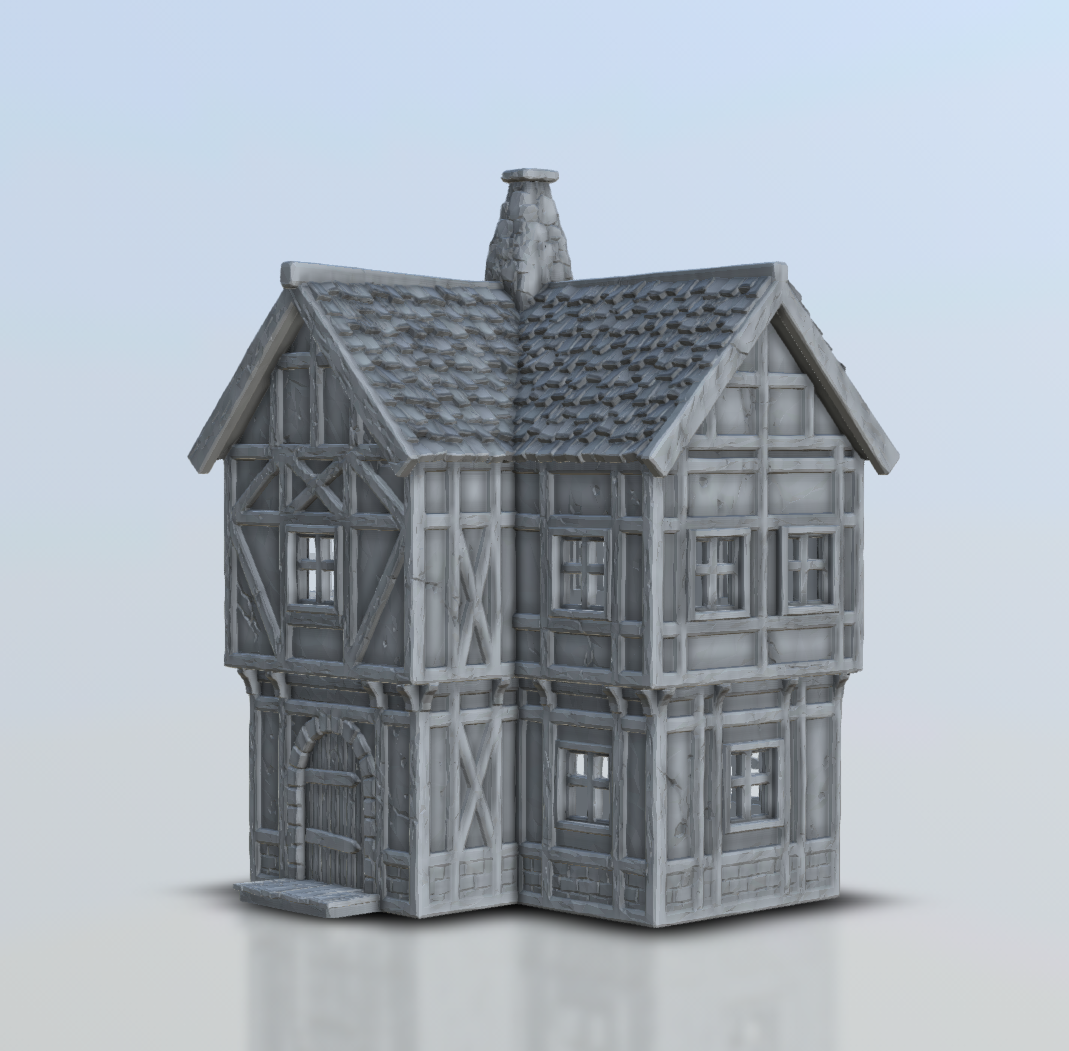 Wereburg 3d Printable building Timber frame - WB109