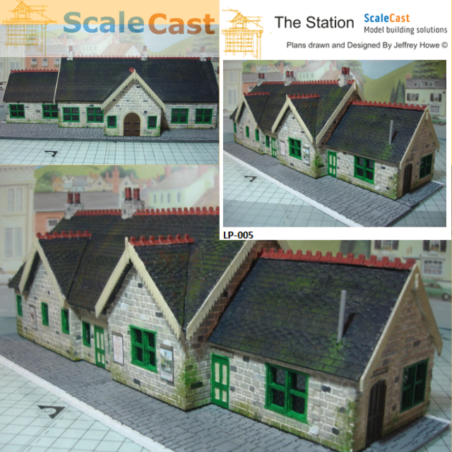 The Station FULL Building Kit - OO Scale building for model railways