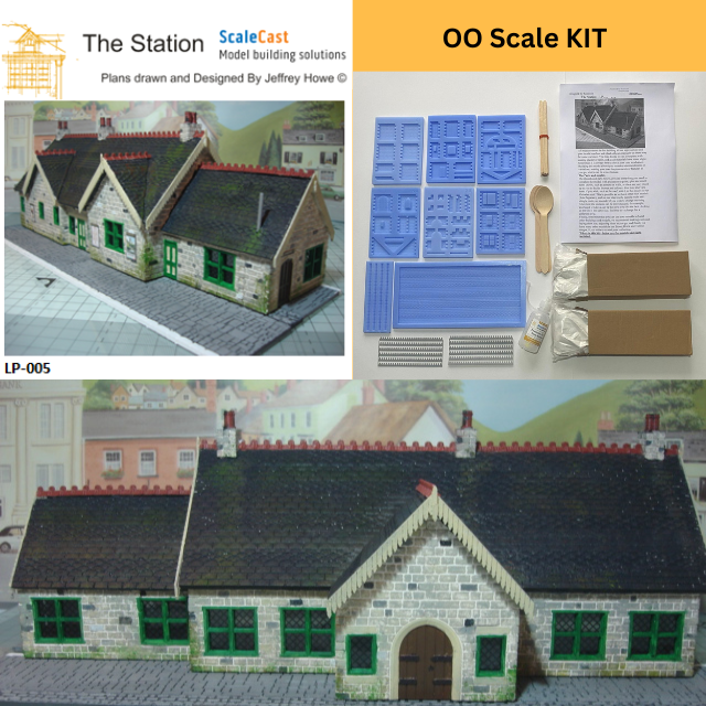 The Station FULL Building Kit - OO Scale building for model railways