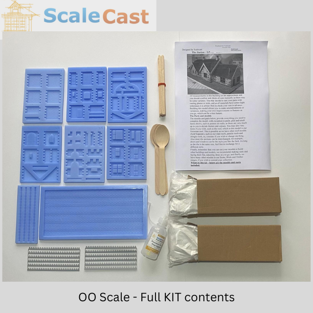 The Station FULL Building Kit - OO Scale building for model railways