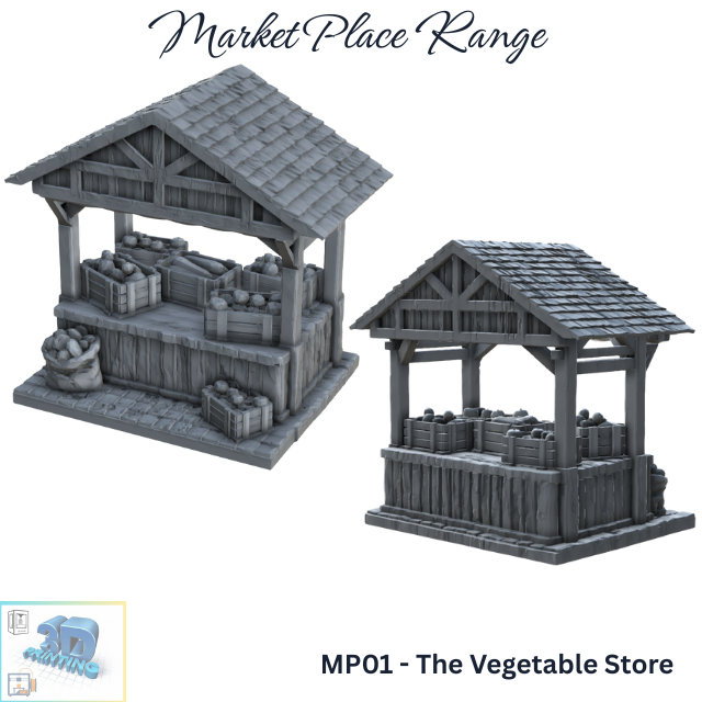The Market Place - The Vegetable Store - Printable MP01