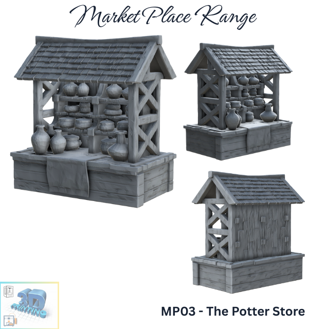 The Market Place - The Pottery Store - Printable MP03