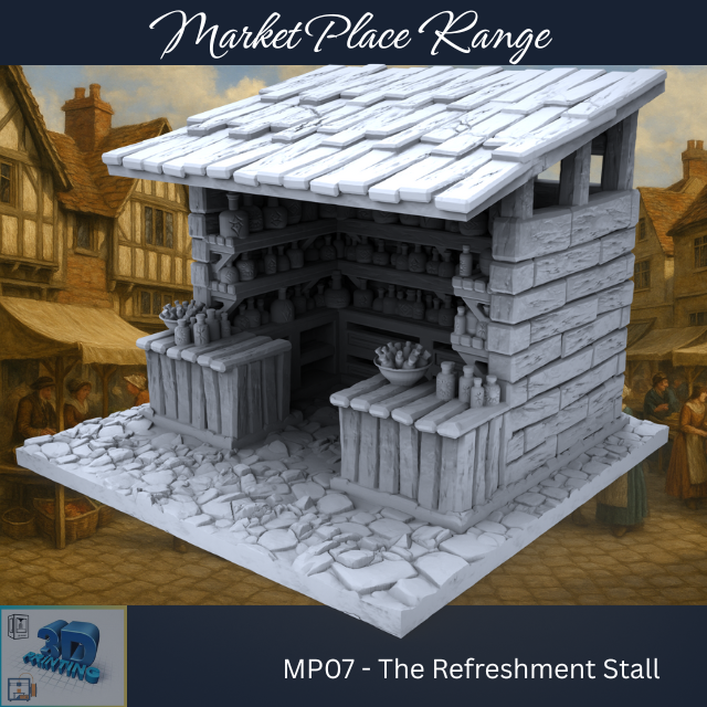 The Market Place - The Refreshment Stall - Printable MP07
