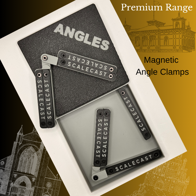 Magnetic ANGLES Clamps - 2 sets - For model construction MAG2a