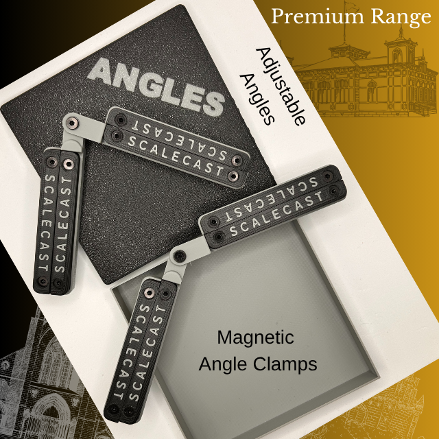 Magnetic ANGLES Clamps - 2 sets - For model construction MAG2a