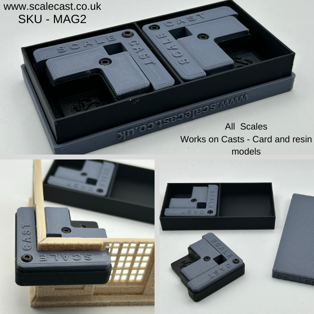 Magnetic Corner Clamps - 2 sets - For model construction MAG2c