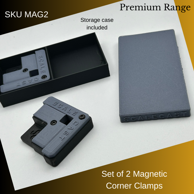 Magnetic Corner Clamps - 2 sets - For model construction MAG2c