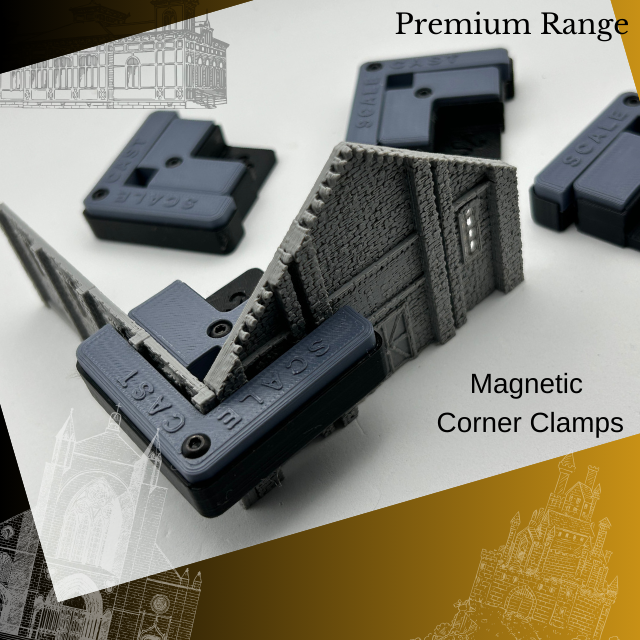 Magnetic Corner Clamps - 4 sets - For model construction MAG4c