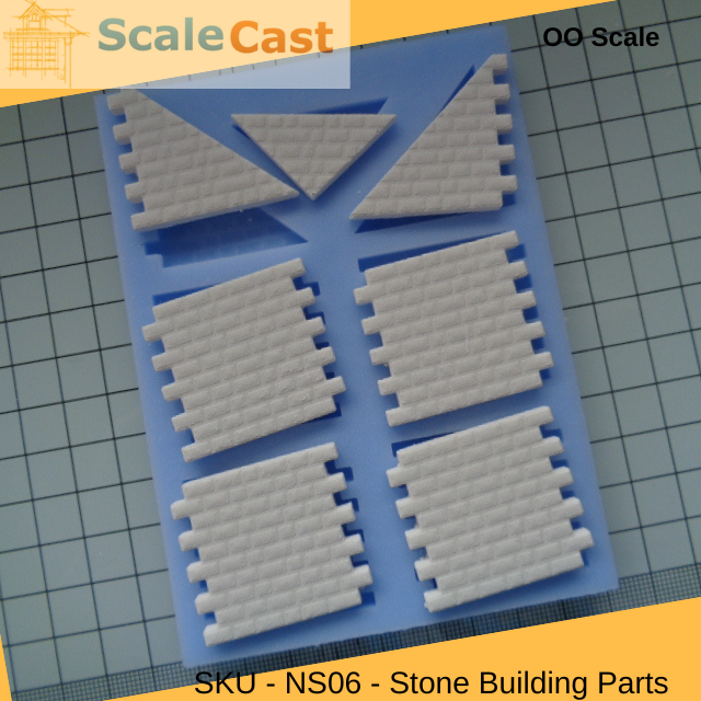 Stone Buildings NS06 Mould - Model Railway Scenery OO Gauge