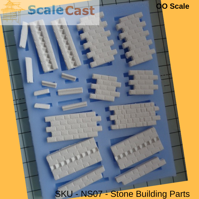Stone Buildings NS07 Mould - Model Railway Scenery OO Gauge