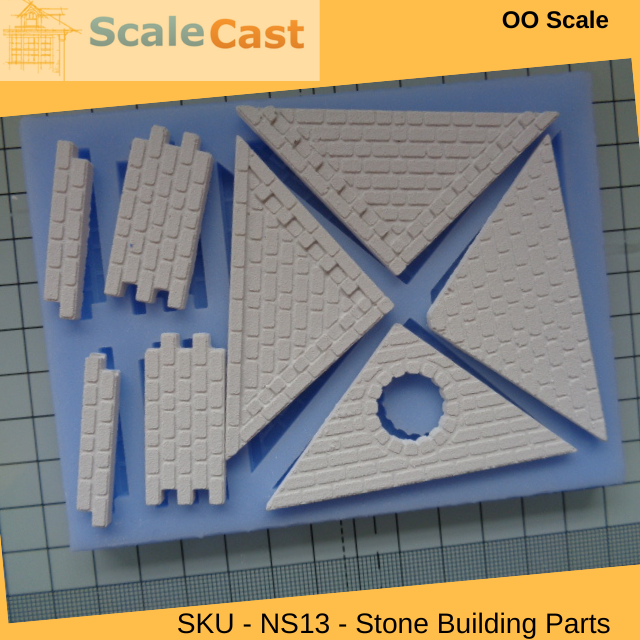 Stone Buildings NS13 Mould - Model Railway Scenery OO Gauge