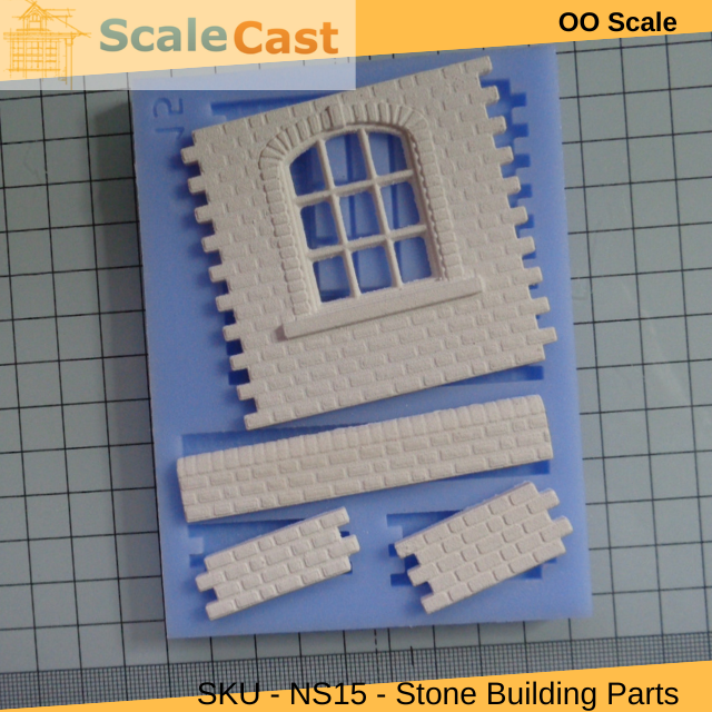 Stone Buildings NS15 Mould - Model Railway Scenery OO Gauge