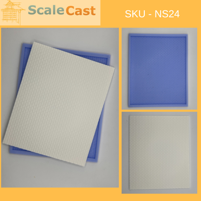NS24 Large Stone Sheet Casting Mould - OO Gauge Model Railway