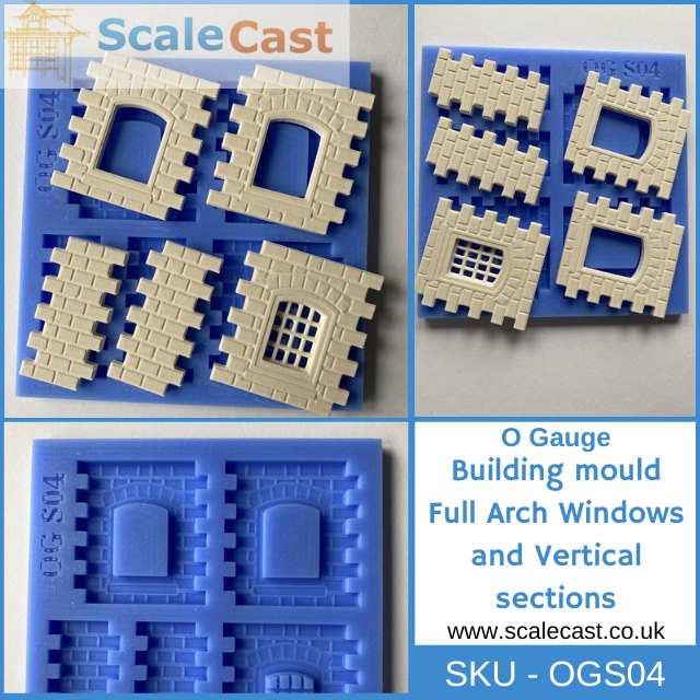 OGS04 Gauge Windows and Vertical Half sections O Gauge Model Railway Scenery