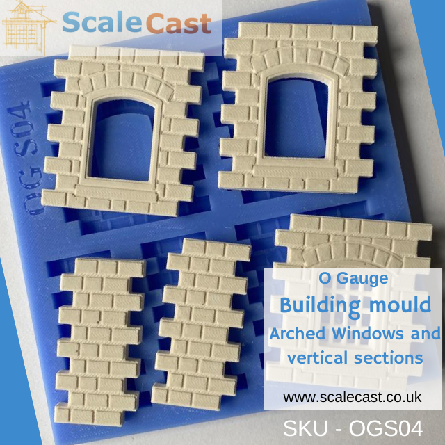 OGS04 Gauge Windows and Vertical Half sections O Gauge Model Railway Scenery