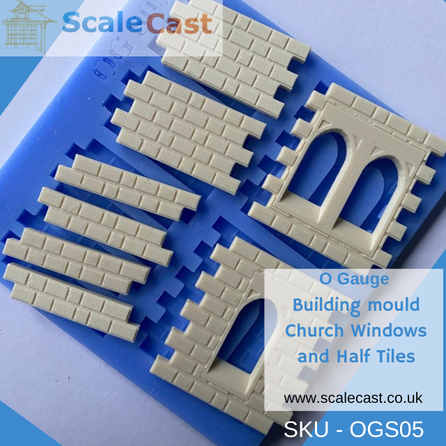 OGS05 Church Windows & sections O Gauge Model Railway Scenery