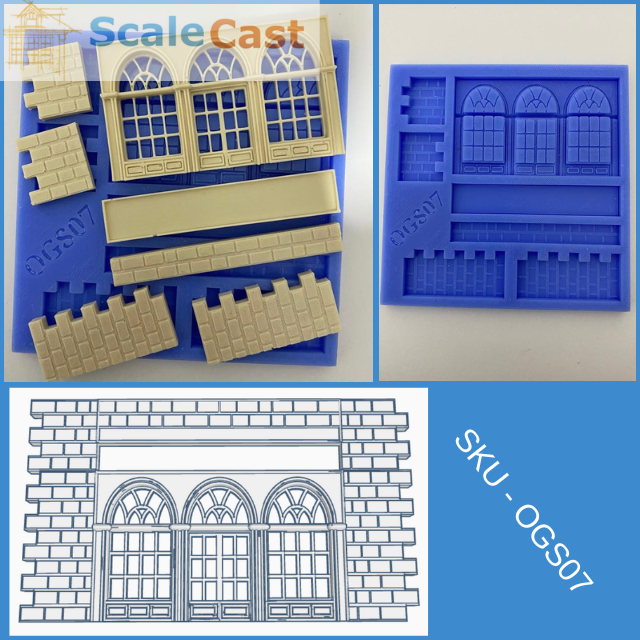 OGS07 Historic Shops Section Mould O Scale
