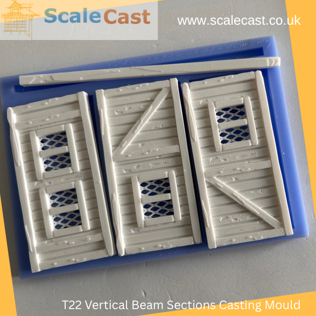 Timber & Render theme - Vertical Timber Window 80x40 sections mould T22
