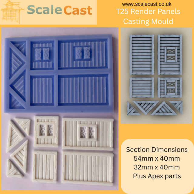Timber & Render theme - Vertical Beam Window and Apex sections mould T25