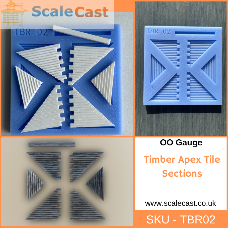 Timber building kit - 6 mould set for OO Scale Buildings TBR-Kit1
