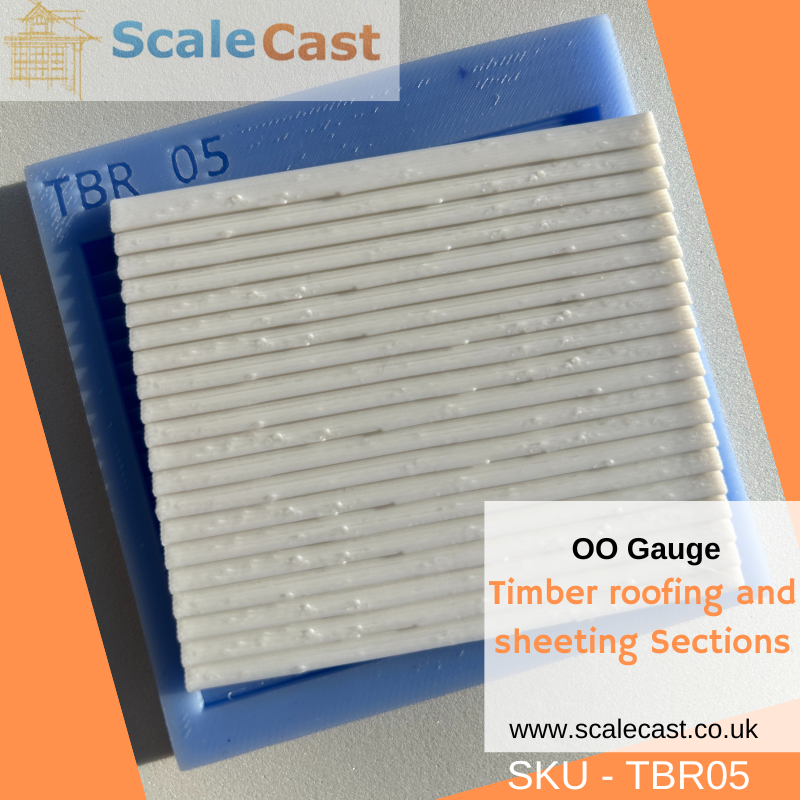 Timber building kit - 6 mould set for OO Scale Buildings TBR-Kit1