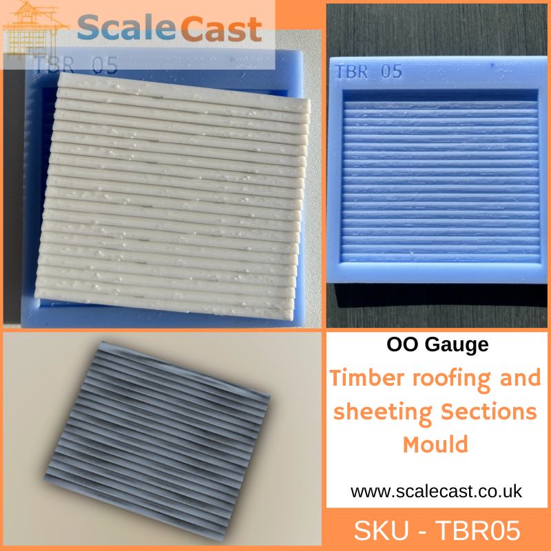 Timber building kit - 6 mould set for OO Scale Buildings TBR-Kit1