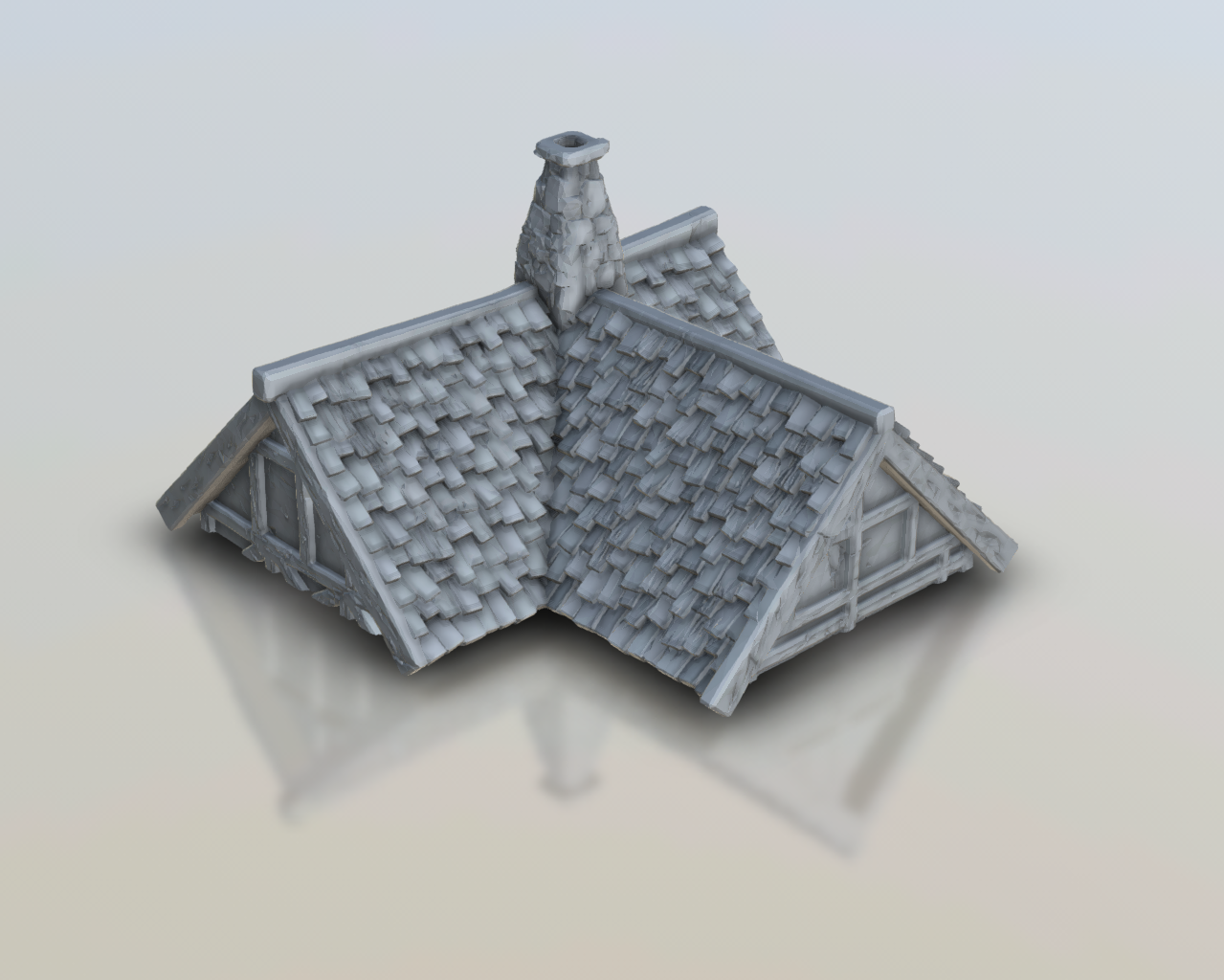 Wereburg 3d Printable building Timber frame - WB109