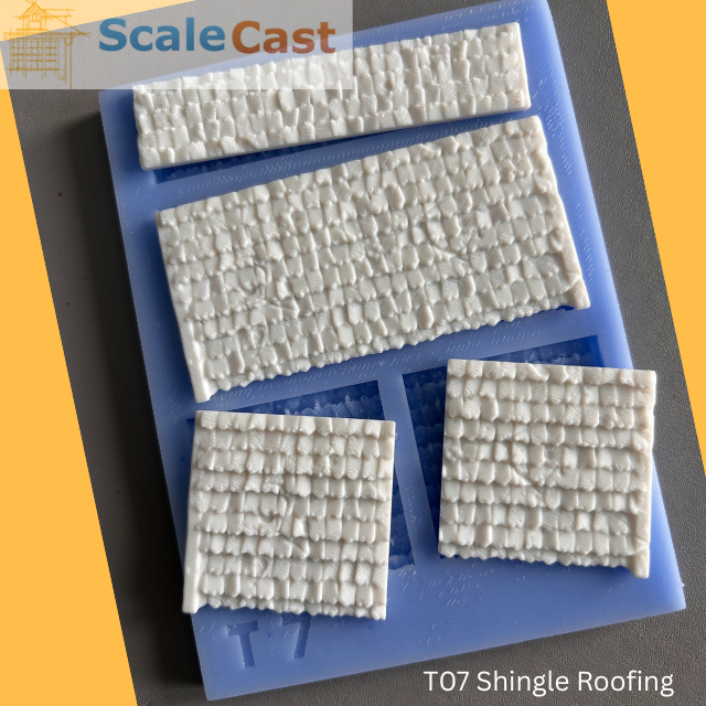Tudor Shingles roofing for model railways OO-HO Scale T07
