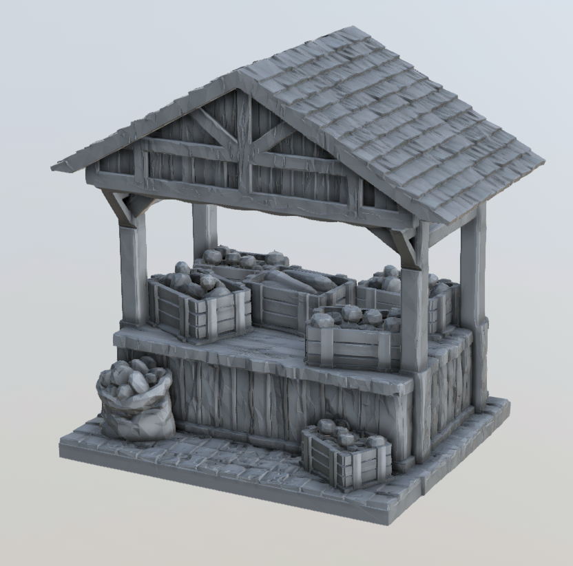 The Market Place - The Vegetable Store - Printable MP01