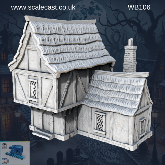 Wereburg 3d Printable Thatched Cottage - WB106