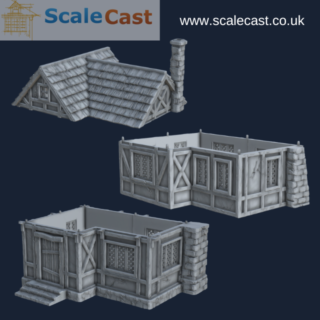 Wereburg 3d Printable building Timber frame - WB108