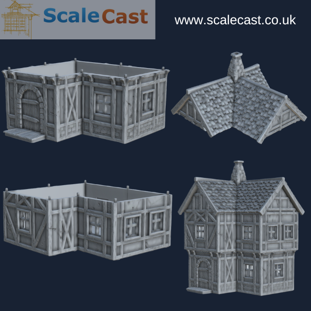 Wereburg 3d Printable building Timber frame - WB109