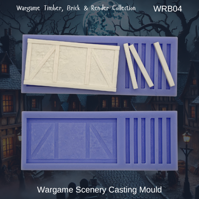 Wargame Building Plain Sections Mould - WRB04