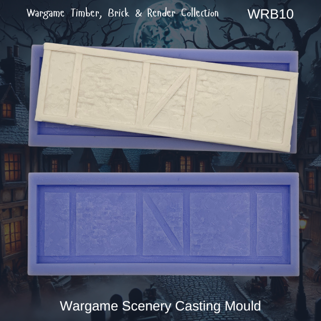 Wargame Building Plain Sections Mould - WRB10