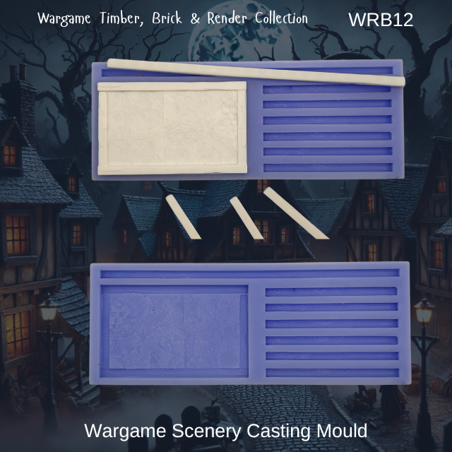 Wargame Building Plain Sections Mould - WRB12