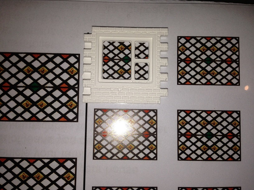 WA05 Stained glass square windows