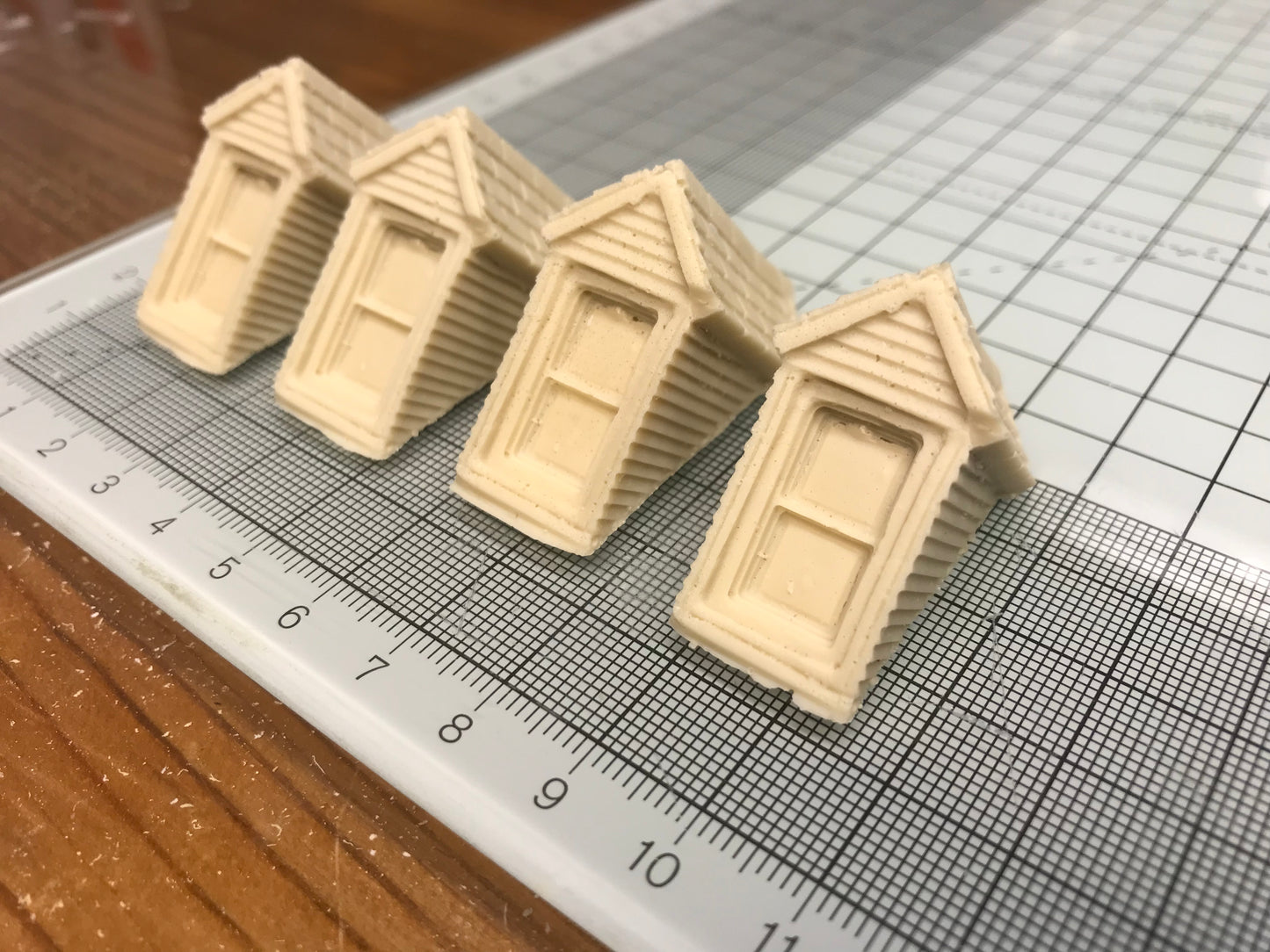 Model building 4 x Casted DORMERS- R019 - Model Railway Scenery