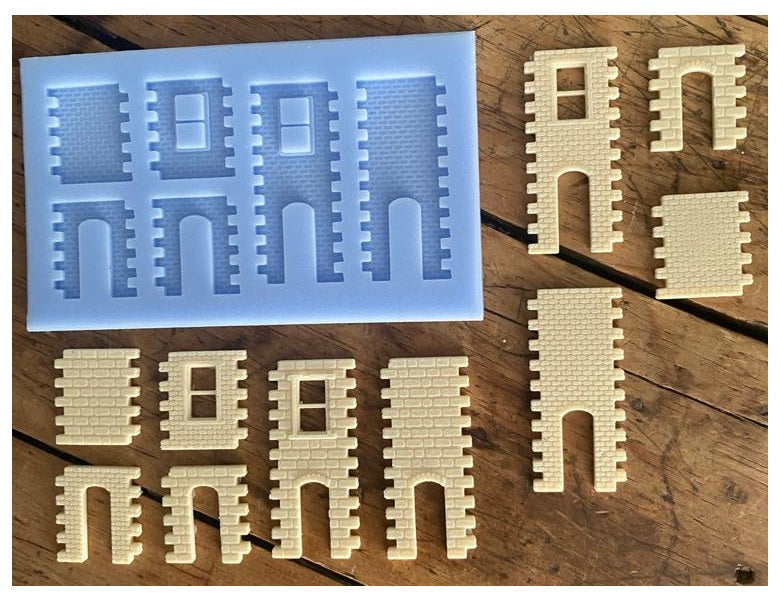 Model Railway Brick Ginnel sections mould - BRICK17