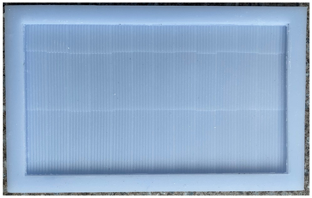 CM10 Corrugated Steel Sheet Mould For model railway scenery