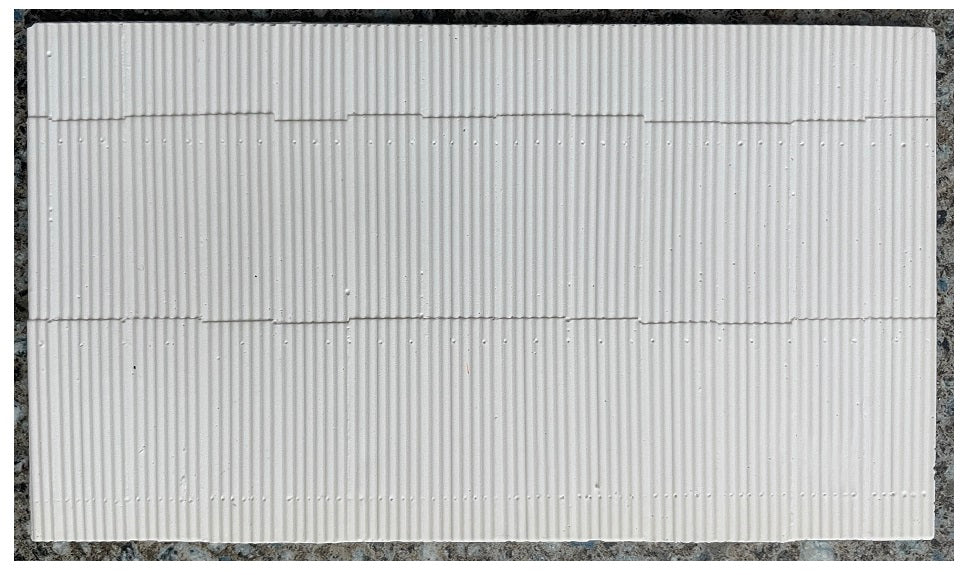 CM10 Corrugated Steel Sheet Mould For model railway scenery